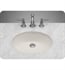 Ronbow 200513-BI Oval Ceramic Undermount Bathroom Sink in Biscuit (Qty.2)