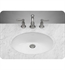 Ronbow 200513-WH Oval Ceramic Undermount Bathroom Sink in White (Qty.2)