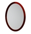 Ronbow 600023-H01 Contemporary Solid Wood Framed Oval Bathroom Mirror in Dark Cherry (Qty.2)-[DISCONTINUED]