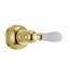 DeltaFaucet H712PB Tub and Shower Porcelain Lever Handle - Polished Brass