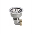 Elkay LK35L 4 1/2" Stainless Steel Drain Fitting with Metal Stem and Rubber Stopper