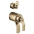 Brizo HL7534-GL Tempassure Thermostatic Valve With Diverter Trim Handle Kit - Industrial Lever - Luxe Gold
