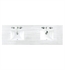 James Martin 080-S72-AF-SNK 72" Single Bathroom Vanity Top with Rectangular Sink in Classic White