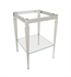 Rohl RW2933PN Deco Wash Stand with Glass Shelf in Polished Nickel