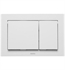 TOTO YT800#WH Dual Button Rectangle Push Plate in White