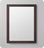 Ronbow 600124-E82 24" Contemporary Solid Wood Framed Bathroom Mirror in Oak Toscana