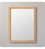 Ronbow 600124-E71 24" Contemporary Solid Wood Framed Bathroom Mirror in Light Bamboo