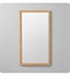 Ronbow 600118-E71 18" Contemporary Solid Wood Framed Bathroom Mirror in Light Bamboo