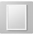 Ronbow 600124-E23 24" Contemporary Solid Wood Framed Bathroom Mirror in Glossy White