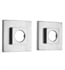 Jaclo 6703 Wall Mount Contemporary Square Shower Curtain Rod Flanges
