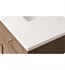 Classic White 1 1/4" Quartz Countertop by Silestone with Rectangular Undermount Sinks