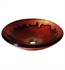 Avanity GVE460GL 18" Single Bowl Round Tempered Glass Bathroom Vessel Sink in Gold Lava