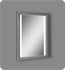 Fairmont Designs Studio One 25" Wood Frame LED Mirror in Glossy Pewter
