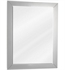 Hardware Resources MIR100-22 Cade Contempo 22" Framed Wall Mount Rectangular Bathroom Mirror in Grey