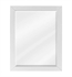 Hardware Resources MIR104-22 Cade Contempo 22" Framed Wall Mount Rectangular Bathroom Mirror in White