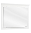Hardware Resources MIR105-D Chatham Shaker 40" Framed Wall Mount Rectangular Bathroom Mirror in White - DISCONTINUED