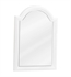 Hardware Resources MIR106D-60 Compton 22" Wall Mount Arched Rectangular Framed Mirror in White (Qty. 2)