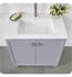 Ronbow 215731-1-WH Aravo 30 3/4" Single Bowl Rectangular Drop-In Bathroom Sink with Single Faucet Hole and Overflow in White