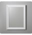 Ronbow 606127-W01 William Solid Wood H 35" x W 27 5/8" Framed Rectangular Bathroom Vanity Mirror in White