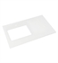 Ronbow 362237-1R-Q71 TechStone 36 5/8" Rectangular Quartz Vanity Top with Single Faucet Hole on Right in Roman White