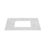 Ronbow 302237-1-CW 36 5/8" Rectangular Marble Vanity Countertop with Single Faucet Hole in Carrara White