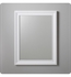 Ronbow 606127-W01 William Solid Wood H 35" x W 27 5/8" Framed Rectangular Bathroom Vanity Mirror in White x2