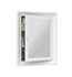 Ronbow 611027-W01 William 27 3/8" Rectangular Framed Medicine Cabinet with Left Hinge in White x2-[DISCONTINUED]