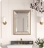 Ronbow 606324-BB Century H 33" x W 23" Metal Framed Rectangular Bathroom Vanity Mirror in Brushed Brass x2