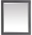 Avanity 170512-M28-TGS 28" Wall Mount Rectangular Framed Beveled Edge Vanity Mirror in Twilight Gray with Silver Trim
