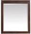 Avanity GISELLE-M29-NW Gislle 29" Wall Mount Rectangular Framed Beveled Edge Vanity Mirror in Natural Walnut