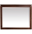 Avanity GISELLE-M38-NW Gislle 38" Wall Mount Rectangular Framed Beveled Edge Vanity Mirror in Natural Walnut