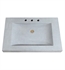 Avanity SIT33DG 33" Rectangular Vanity Top with Undermount Bathroom Sink in Dark Gray Granite