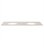 Ronbow E023053-8D-Q28 53" Brit TechStone Beveled Top with Double Cutout