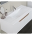 Ronbow E072443-1-WH 43" Pure Rectangular Ceramic Vessel Sinktop with Single Faucet & with out Overflow in White