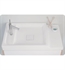 Ronbow E042431-1-WH 31" Unity Rectangular Ceramic Vessel Sinktop with Single Faucet with out Overflow in White