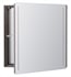 Ronbow E085612-E58 20" Waterspace Square Mirror Cabinet with LED in Drift Gray