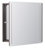 Ronbow E085612-E60 20" Waterspace Square Mirror Cabinet with LED in Ebo Gray