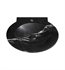 Ronbow E082520-1-NM 19" Waterspace Round Sinktop Stone Vessel with out Overflow in Nero Marquina Marble