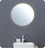 Ronbow E035112-E56 20" Noce Round Mirror with LED in American Walnut