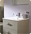 Decotec 179030 Bento 23 5/8" Drop-In Rectangular Integrated Bathroom Sink in White