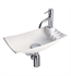 Decotec 114503.1-100 Feuille 15 3/4" Vessel Rectangular Handwash Bathroom Sink in Solid Surface