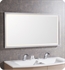 Decotec 181323 Concorde 55 1/8" Framed Rectangular Bathroom Mirror in Chrome
