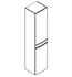 Decotec 181310-R Concorde 15 3/4" Single Door Linen Tower with Right Hinges in Matte Finish