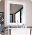 Decotec 125494 Vendome/Bellagio 31 1/2" Framed Rectangular LED Bathroom Mirror in Gloss Finish