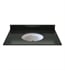 Sagehill OW3722-MB 37" Granite Vanity Counter Top with Sink in Midnight Black