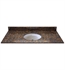 Sagehill OW4922-SB 49" Granite Vanity Counter Top with Sink in Sable Brown