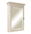 Sagehill SL2636M-AD Sanibel 25 1/8" Single Door Mirrored Medicine Cabinet in Glazed White