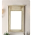 Chans Furniture MR-28323 Benton Wall Mount Framed Mirror in Distressed Beige