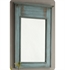 Chans Furniture CF-28884BU-MIR Benton Wall Mount Framed Mirror in Distressed Blue