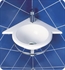 Decotec 114396.1-800 Angle 13 3/4" Corner Wall Mount Round Handwash Bathroom Sink in Blanc